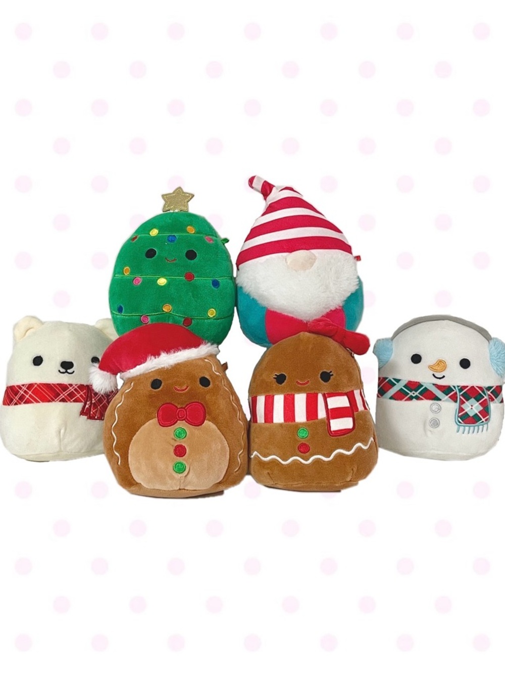 Christmas Holidays Squishmallow Set of 6
